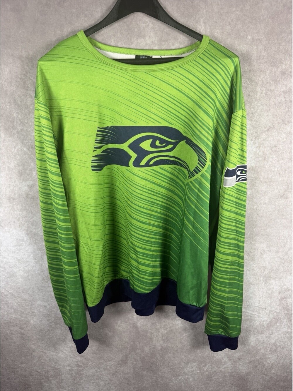 Seattle Seahawks NFL Team Apparel Long Sleeve Shirt Men's L